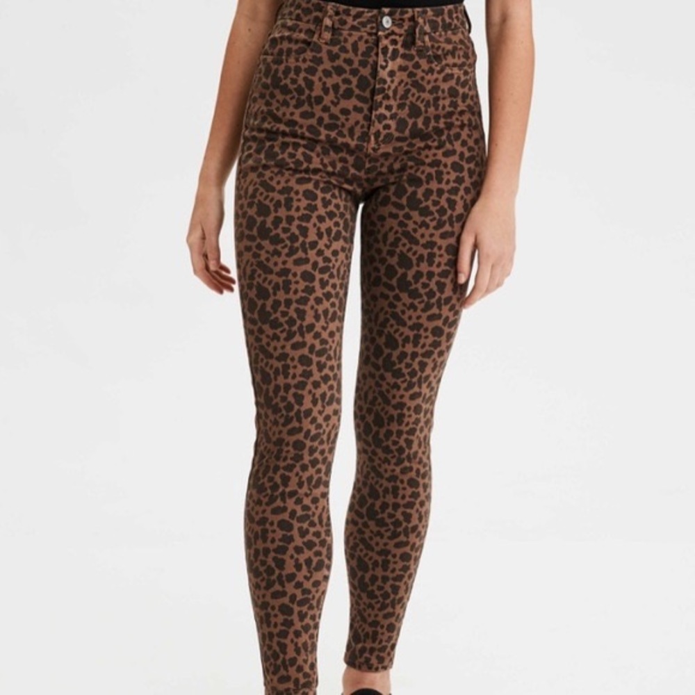 AE - Leopard Curvy Hi Rise Jeggings